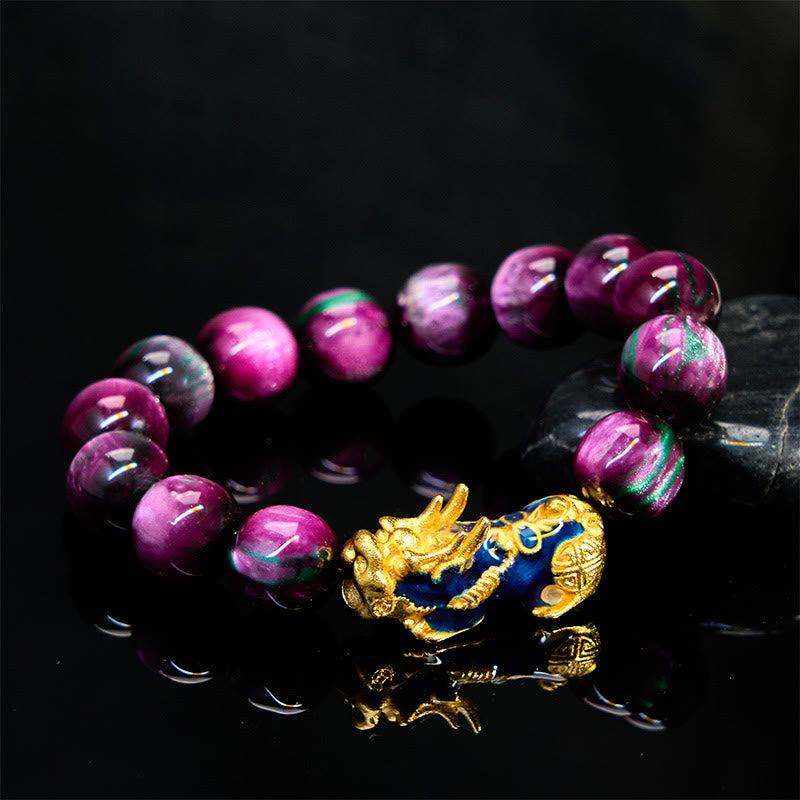 Buntes PiXiu-Armband aus Seeweide, 12 mm, Handgelenk 15–18 cm, Unisex
