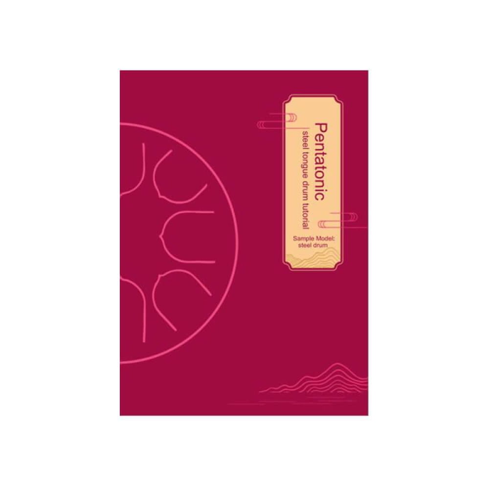 Burgundy notebook with gold label featured in Comprehensive Singing Bowl Guide for Meditation Healing