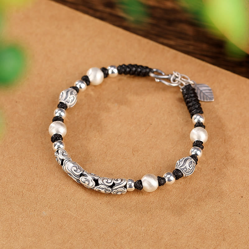 Spirituelles Armband „Glücksbringende Wolke“ aus Kupfer und 999 Sterlingsilber