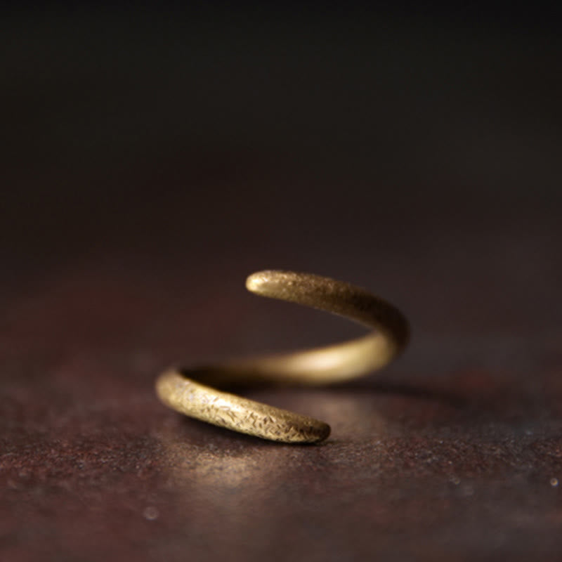 Verstellbarer Kupferring für Glück und Gleichgewicht | Spirituelle Ringe