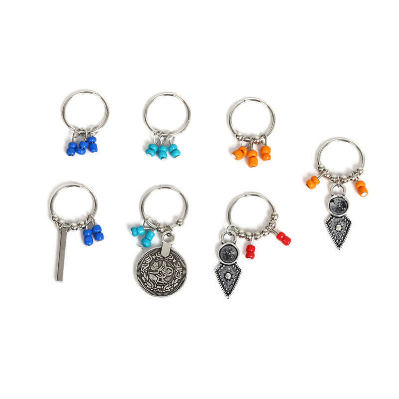 Kupfer Antik Blatt Münzen Perlen Haarnadeln Dekoration Set