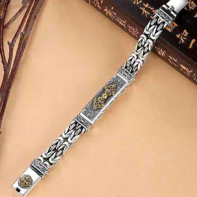 Kupfer-Balance-Armband mit gedrehtem, geflochtenem Vajra-Dorje-Design