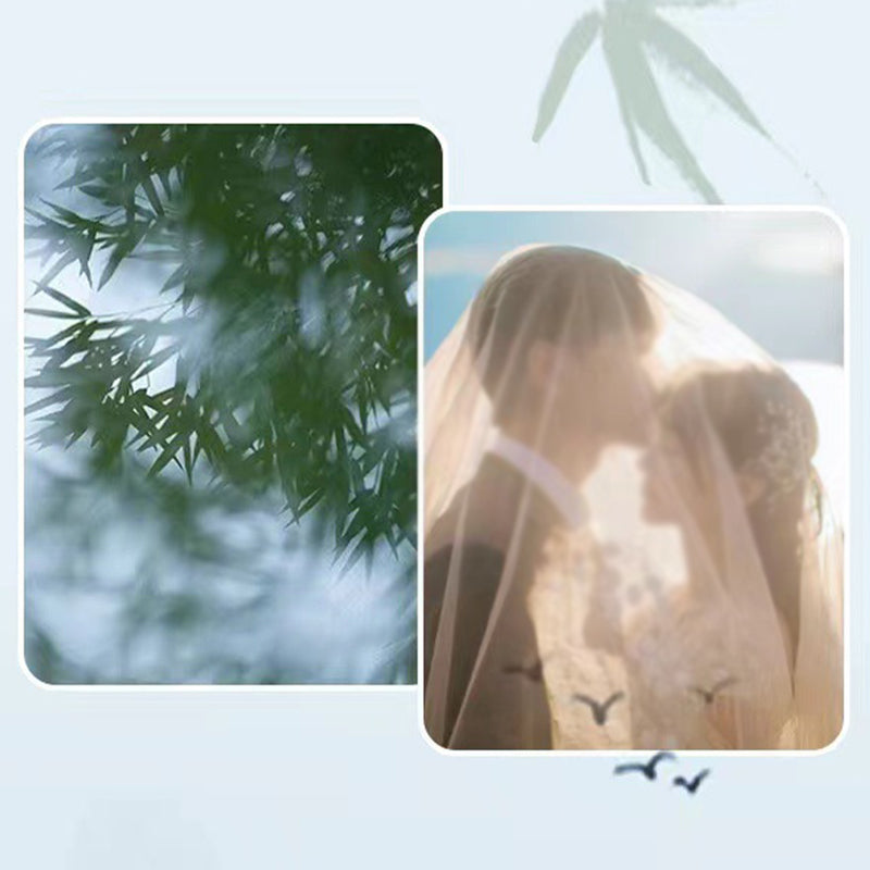 Kupfer Bambus Glückspaar Halskette 45cm Anhänger