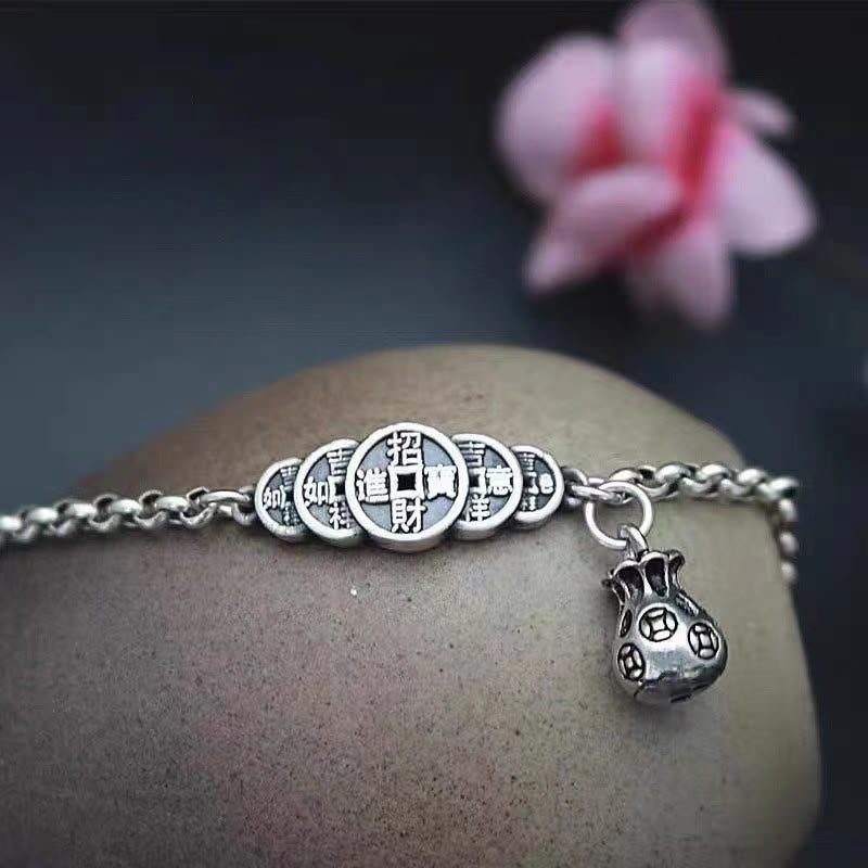 Kupfermünze Geldbeutel Spirituelles Armband für Reichtum und Glück