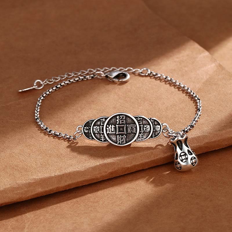 Kupfermünze Geldbeutel Spirituelles Armband für Reichtum und Glück