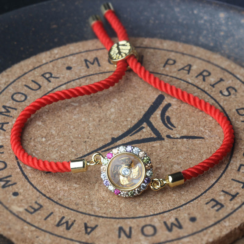 Kupferfarbenes drehbares Windmühlen-Lotusarmband für spirituelles Gleichgewicht