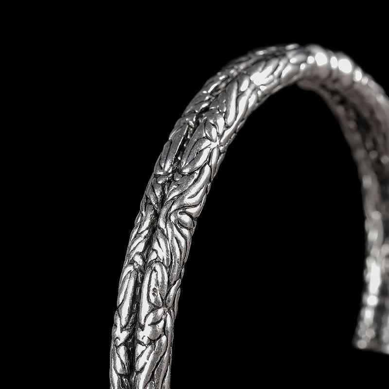 Kupfer-Drachen-Armband mit Blumenmuster für Balance