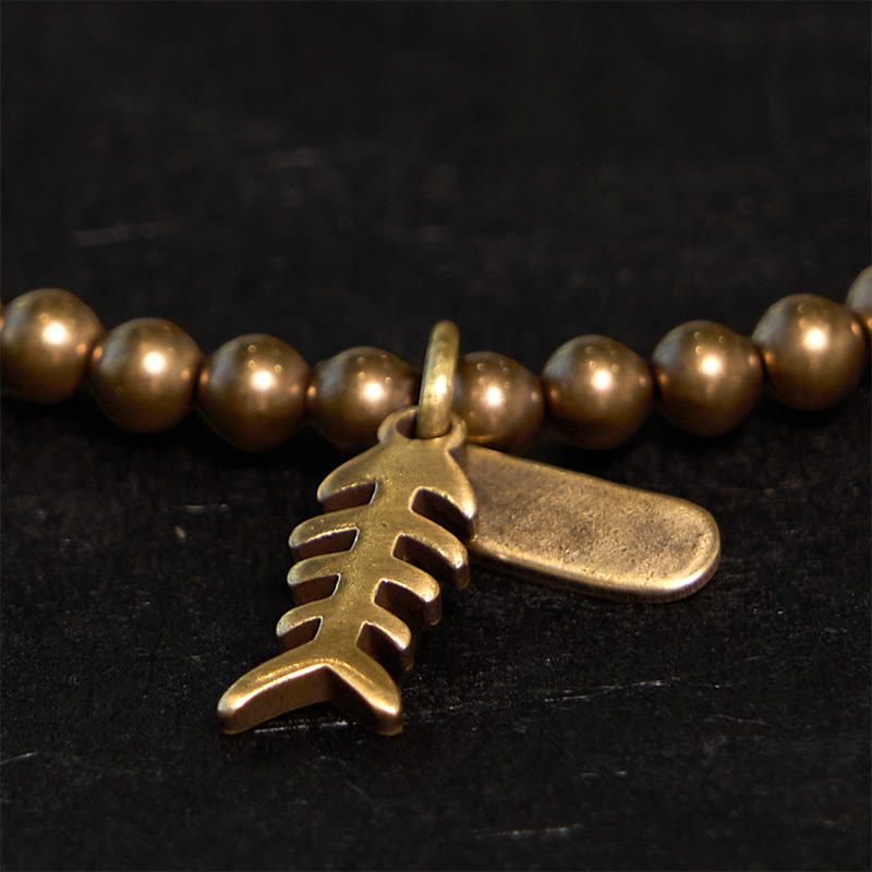 Kupfer-Fischgräten-Heilarmband für emotionales Wohlbefinden