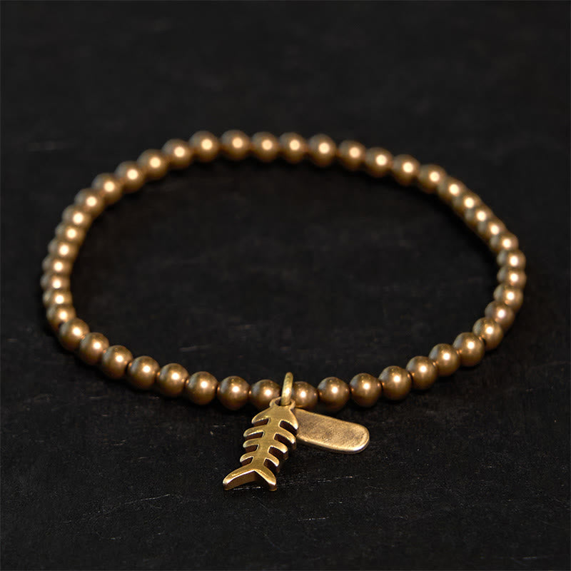 Kupfer-Fischgräten-Heilarmband für emotionales Wohlbefinden