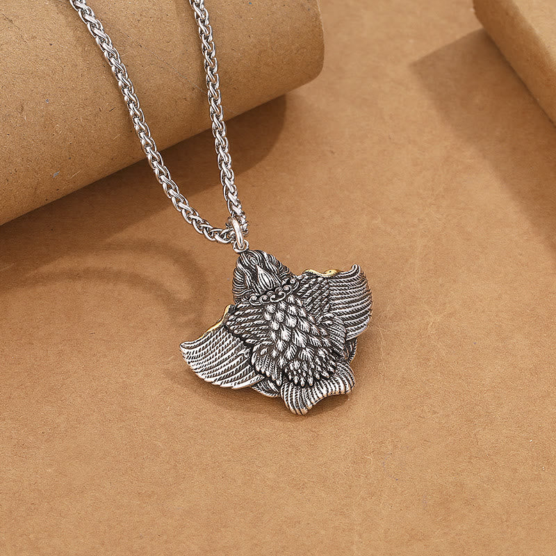 Kupfer Garuda Vogel Schutz Halskette Spiritueller Anhänger