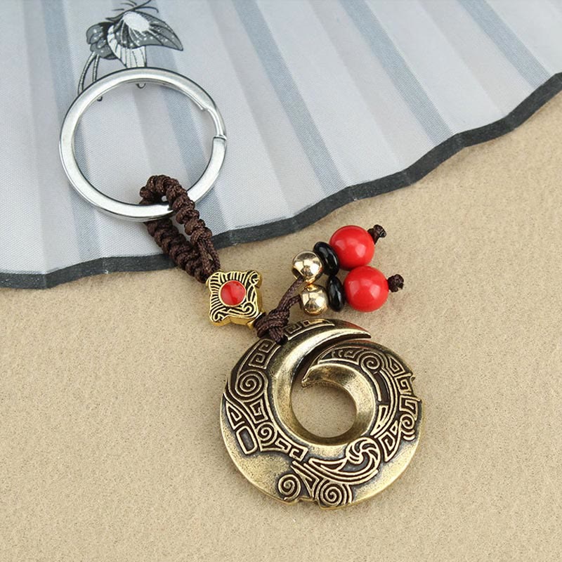 Kupfer-Schlüsselanhänger für Glück und Reichtum | Spiritueller Schmuck