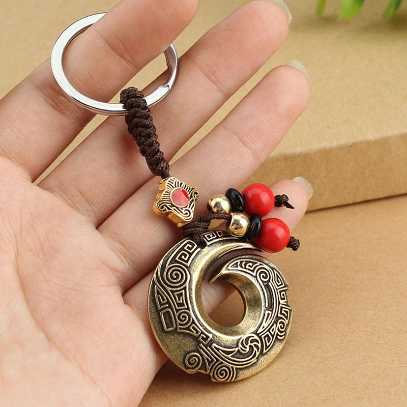 Kupfer-Schlüsselanhänger für Glück und Reichtum | Spiritueller Schmuck