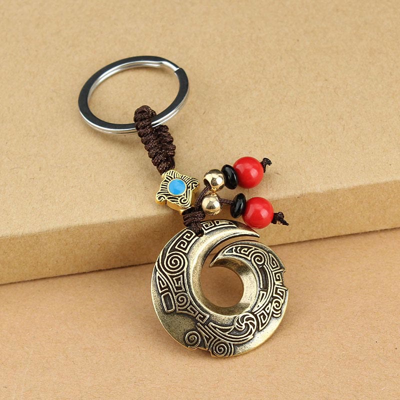 Kupfer-Schlüsselanhänger für Glück und Reichtum | Spiritueller Schmuck