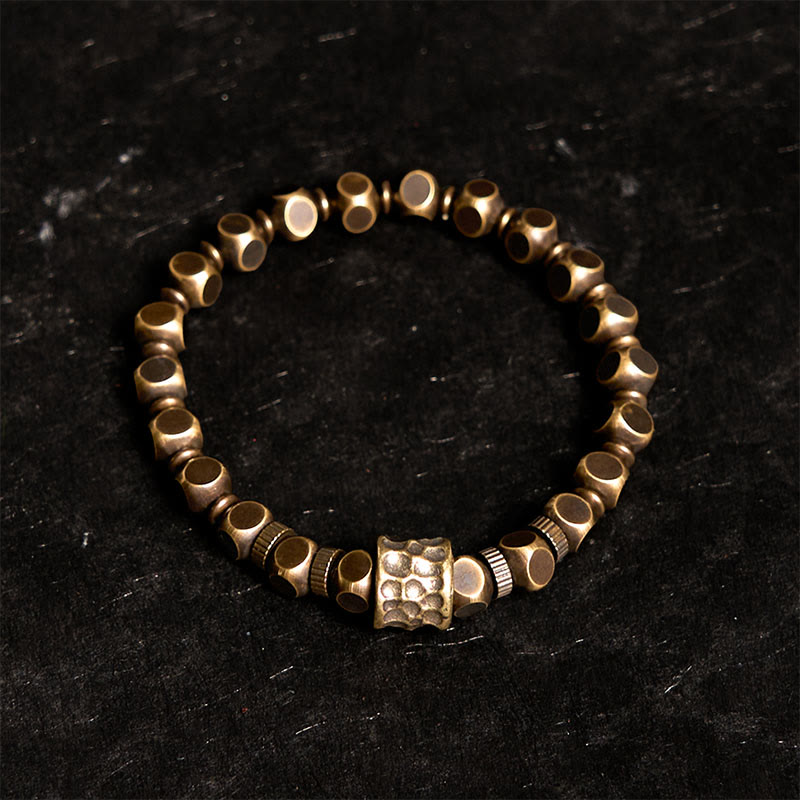 Balance-Armband mit Kupfer-Meteoritenmuster, 17–18 cm