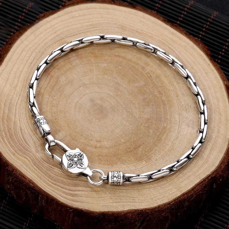 Kupferbeschichtetes Silber Om Mani Padme Hum Kraftarmband