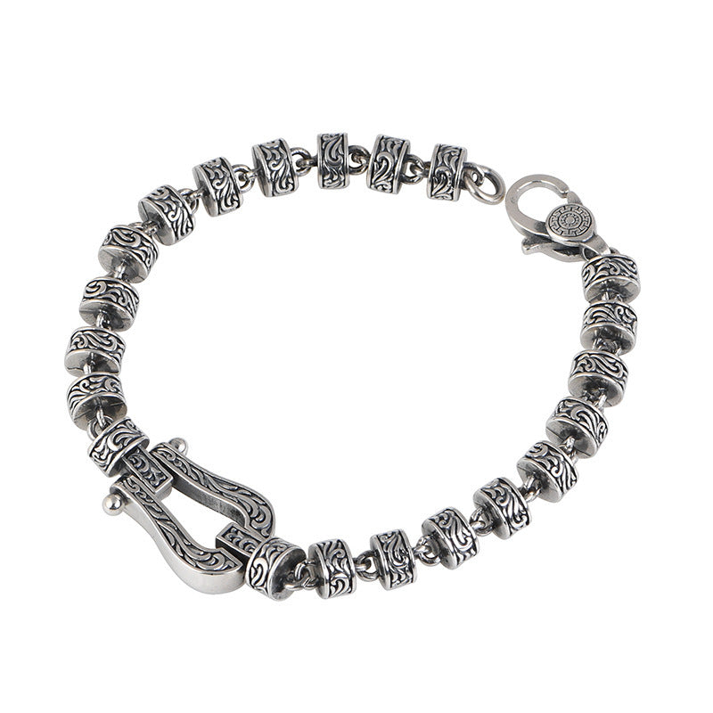 Kupfer spirituelles Armband Tang Dynastie Glück Schnalle 18cm