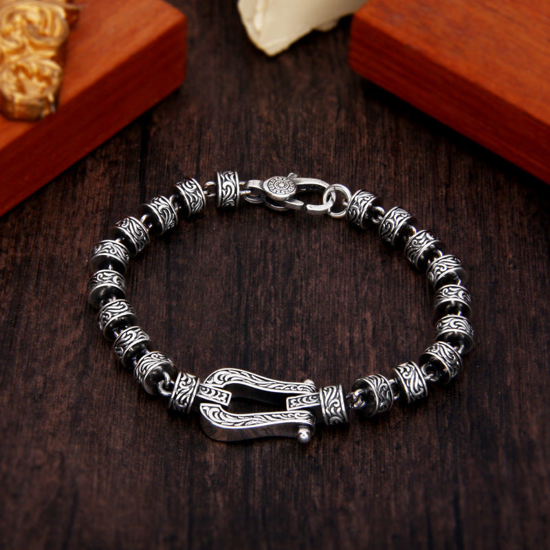 Kupfer spirituelles Armband Tang Dynastie Glück Schnalle 18cm