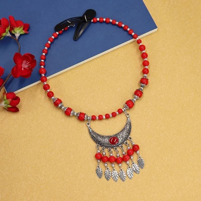 Kupferquaste Haarschmuck | Tibetischer spiritueller Schmuck