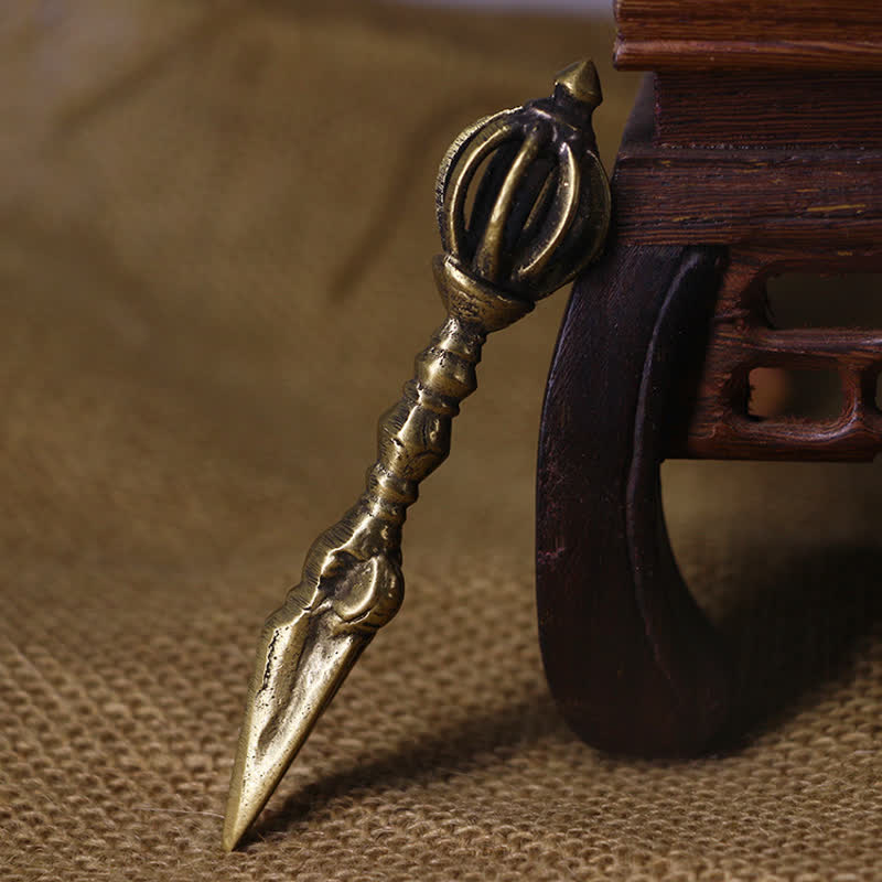 Kupfernes tibetisches Dorje Vajra – Meditationswerkzeug für spirituelle Kraft