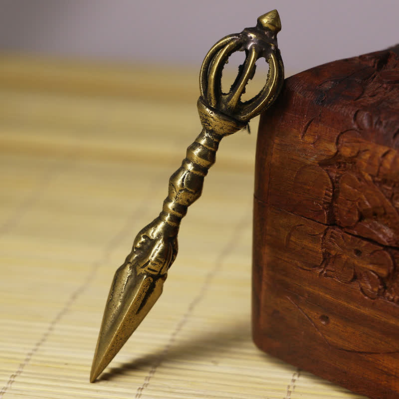 Kupfernes tibetisches Dorje Vajra – Meditationswerkzeug für spirituelle Kraft