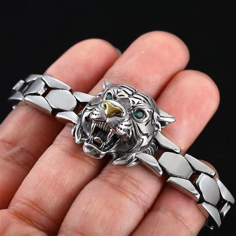 Kupfer-Tigerkopf-Heilarmband für Gleichgewicht und Glück
