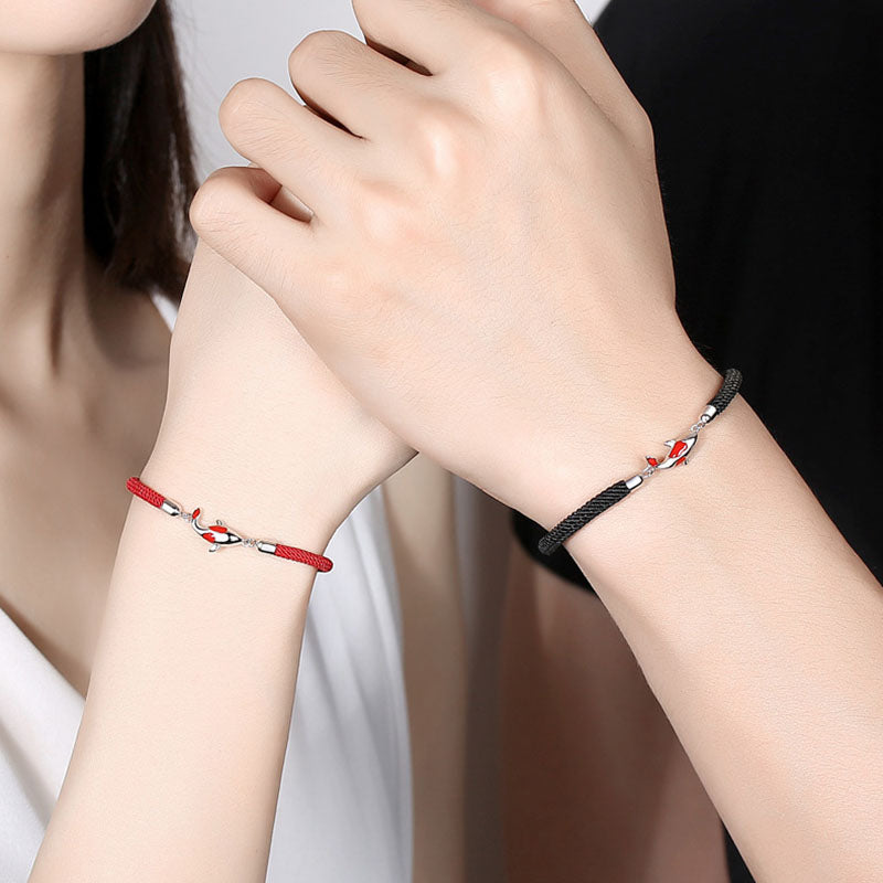 Koi-Fisch-Armband für Paare für Glück, Reichtum und Schutz