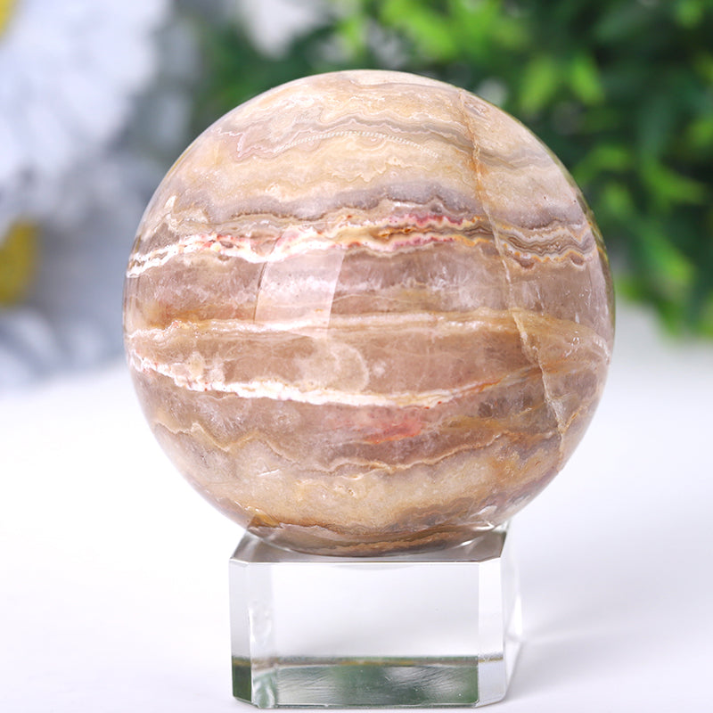 Crazy Agate Crystal Sphere 2.5-4.5" Healing Energy Orb