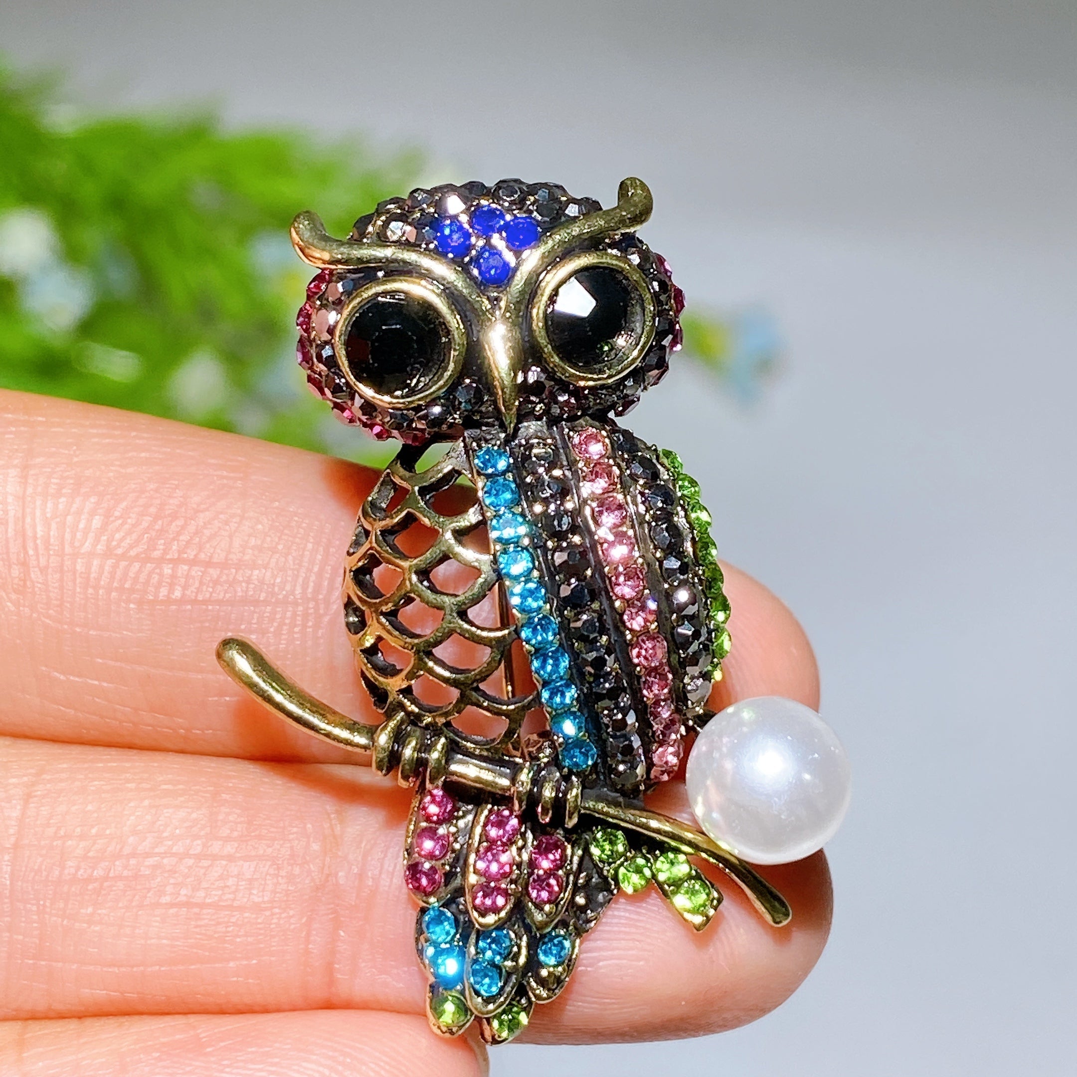 Kristallheilbrosche, 30–92 mm, Heilkristall-Anstecknadel