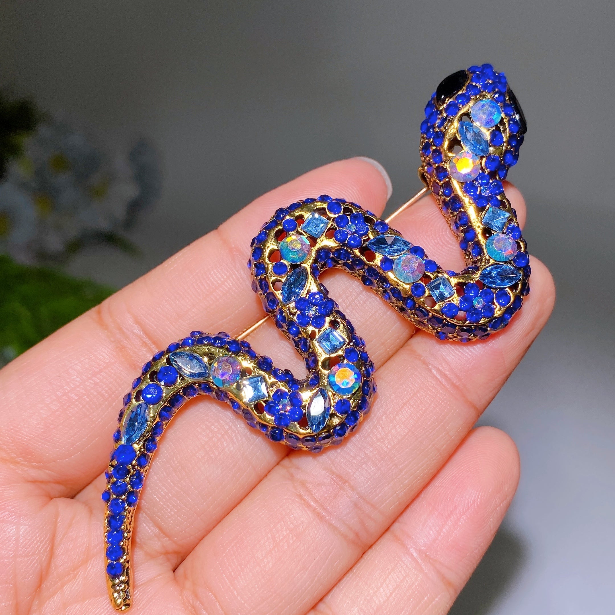 Kristallheilbrosche, 30–92 mm, Heilkristall-Anstecknadel