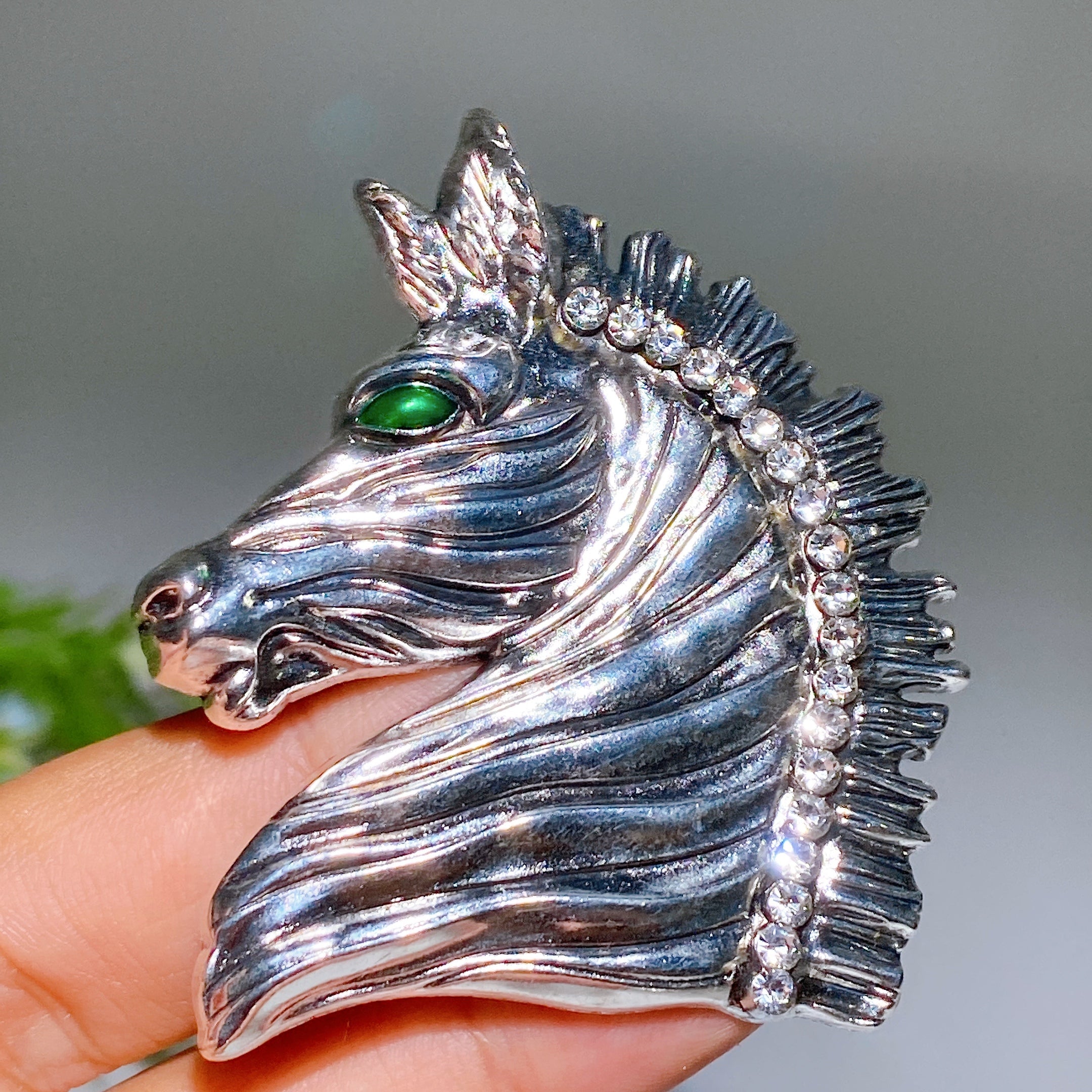 Kristallheilbrosche, 30–92 mm, Heilkristall-Anstecknadel