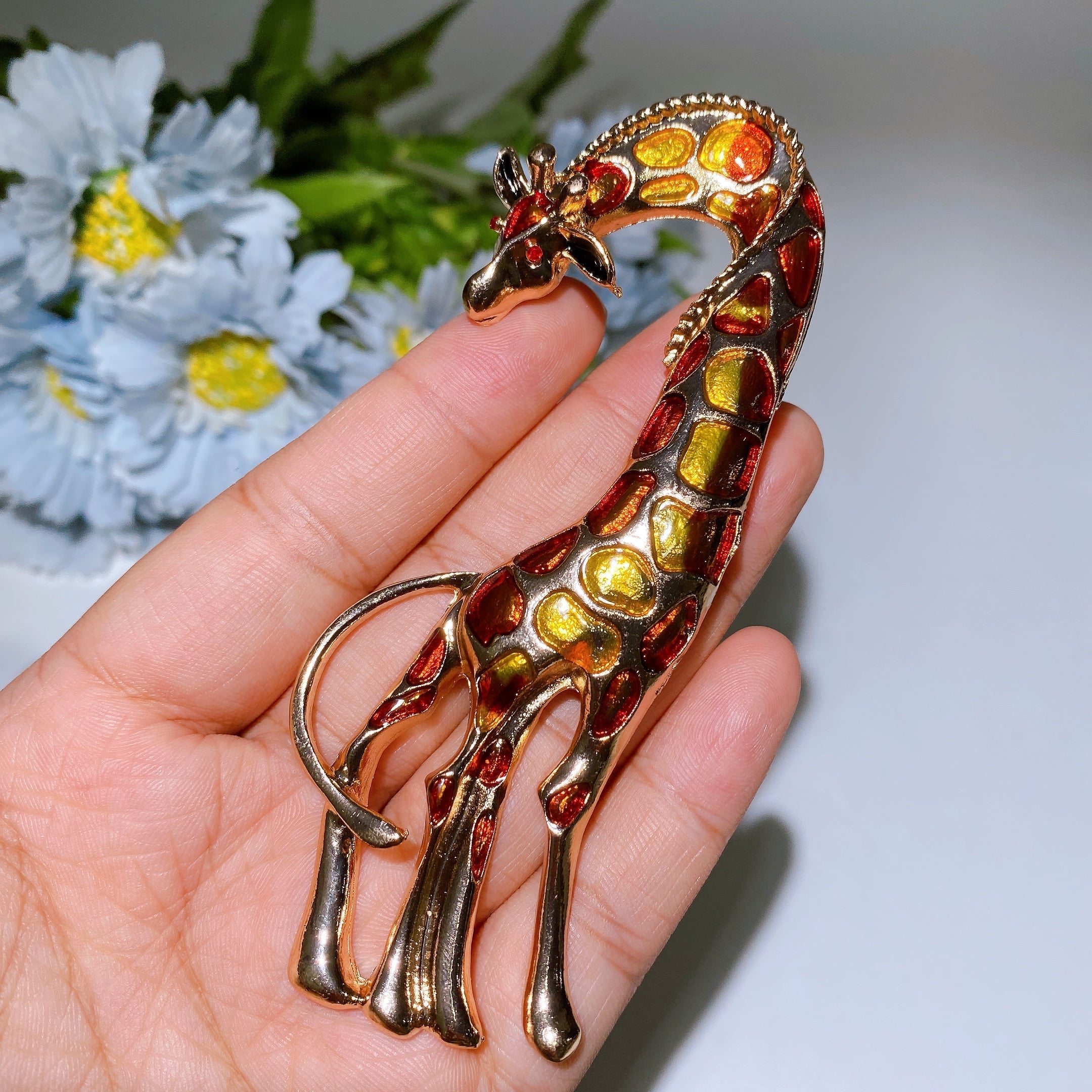 Kristallheilbrosche, 30–92 mm, Heilkristall-Anstecknadel