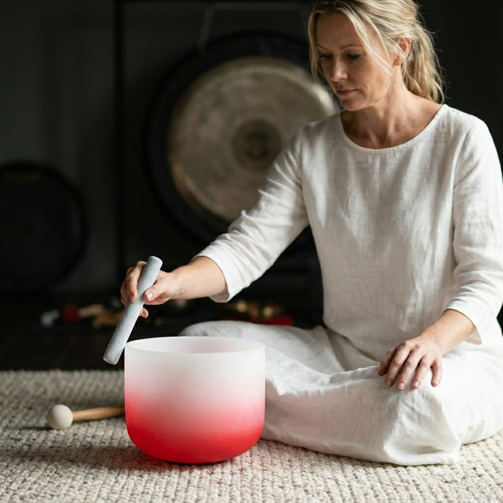 Kristallklangschale - Wurzelchakra C-Note Meditationsschale