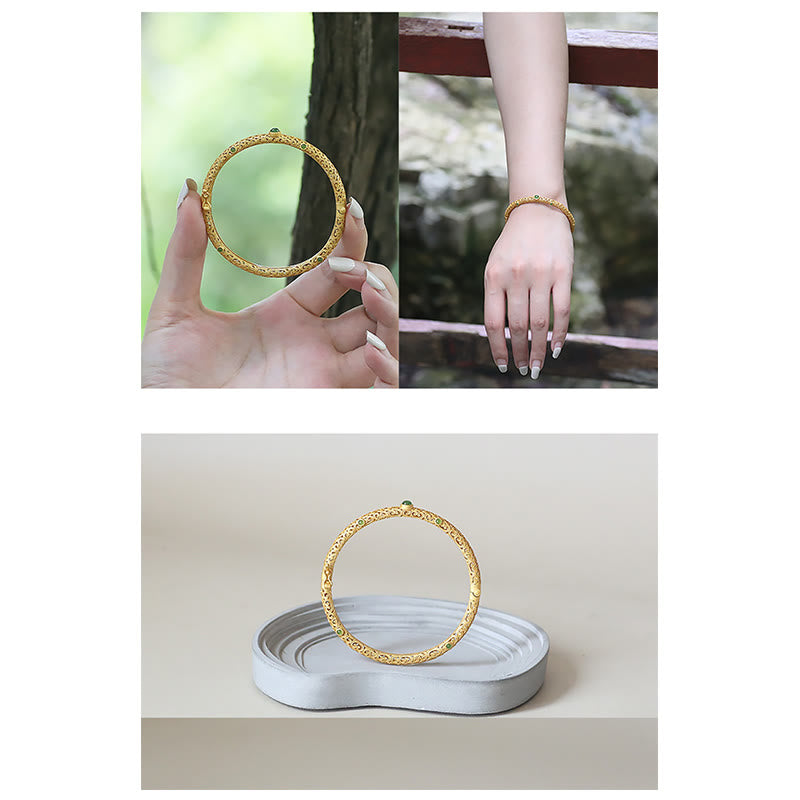 Cyan Jade Kupfer Glücksverheißendes Wolkenarmband für Ruhe und Glück