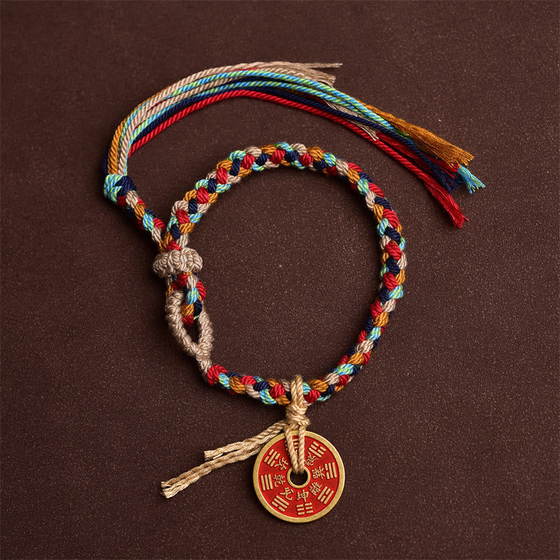 Bagua Harmony Mehrfarbiges Seil-Yin-Yang-Armband