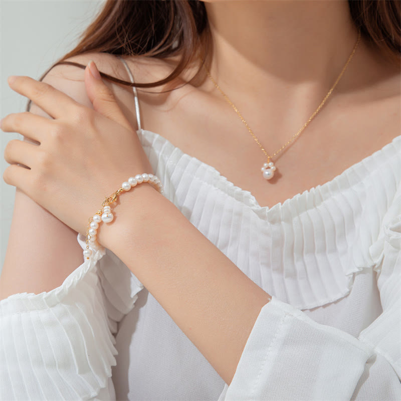 Perlen-Katzenpfoten-Heilarmband | Weisheit & Treue