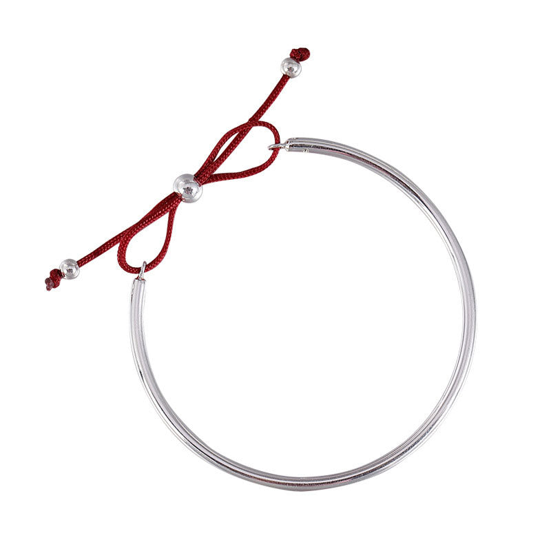 925 Sterling Silber Rote Schnur Heilknoten Armband für spirituellen Schutz