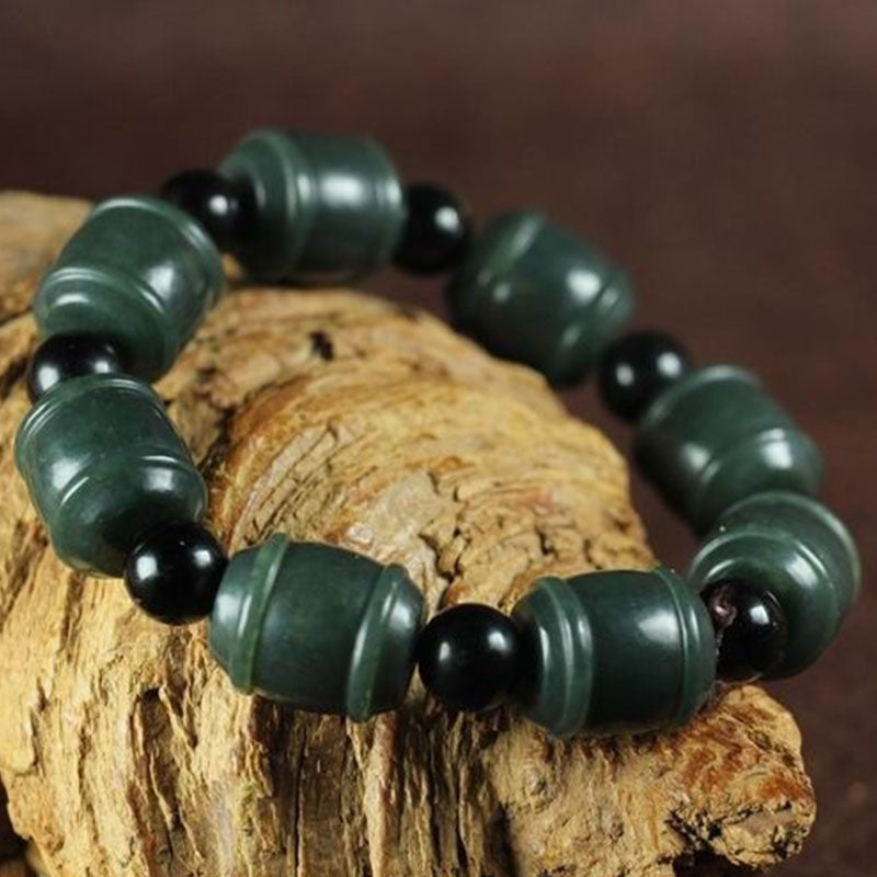 18 mm Cyan Jade Cure Armband für Erfolg und Heilung