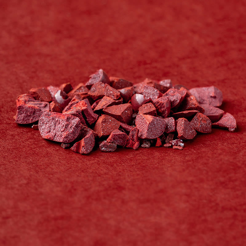 Zinnober-Lotusarmband aus Pfirsichholz für Glück und Reichtum