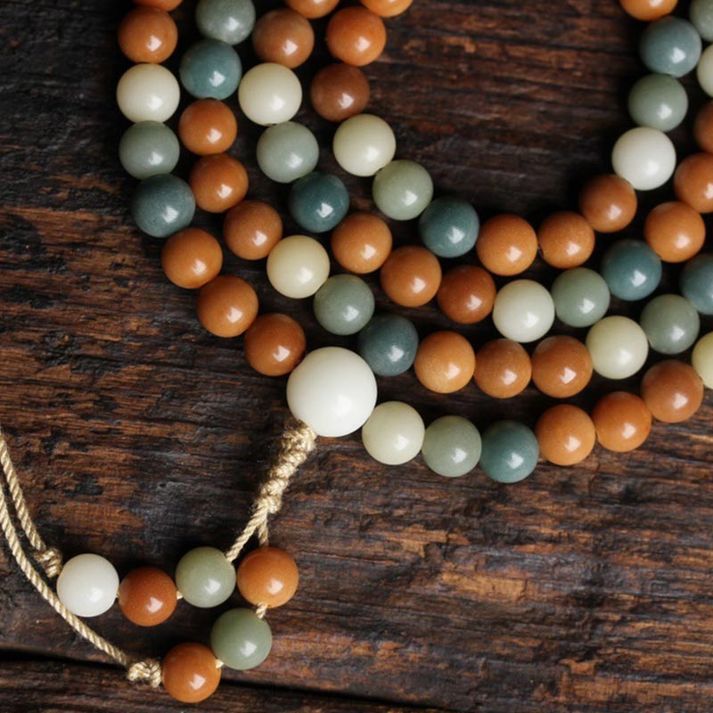 8 mm Bodhi Seed Harmony Wisdom Mala Armband