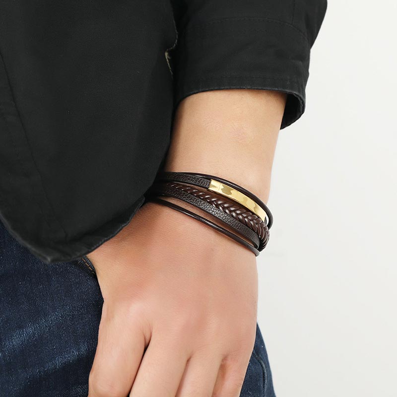 Glücksarmband aus Titanstahl | Unisex Spirituelle Balance