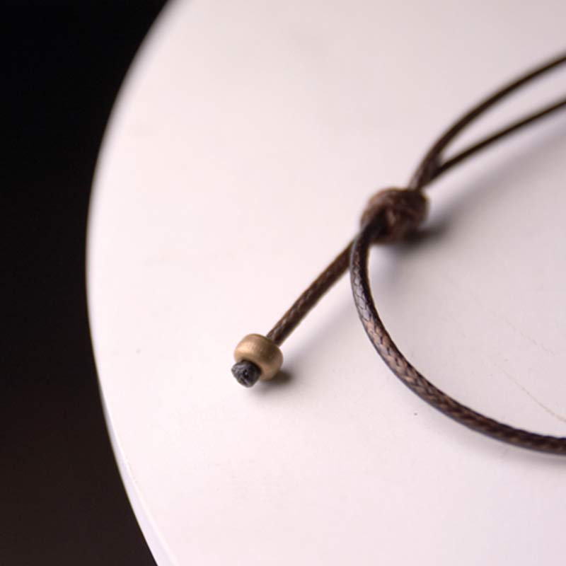 Zen-Kreis-Halskette aus Ebenholz für Erleuchtung und Ruhe