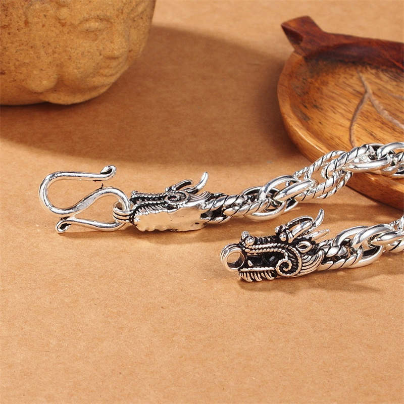 925 Sterling Silber Drachenschutzarmband