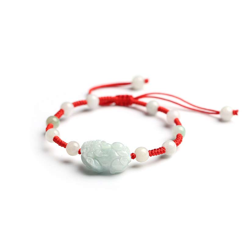 Natürliches Jade-PiXiu-Glücksarmband | 6-mm-Perlen | Schutz & Wohlstand