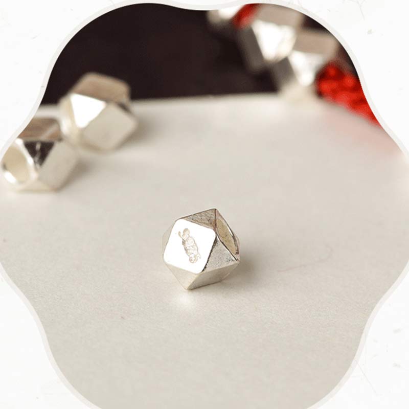 925 Sterling Silber Rote Schnur geflochtenes Armband Fußkettchen zum Schutz