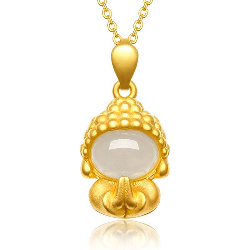 White Jade Success Pendant Necklace | Healing Sounds