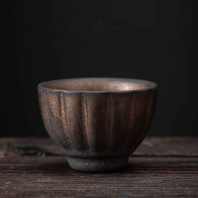 Lotusblatt-Blumen-Keramik-Kung-Fu-Teetasse, 110 ml