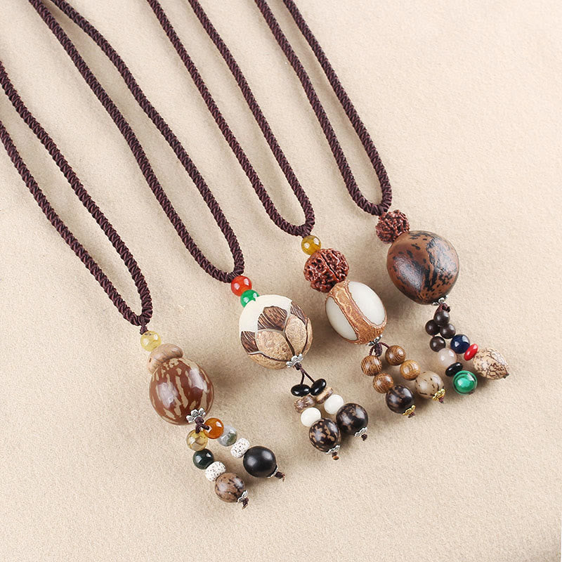 Bodhi Seed Lotus Wisdom Necklace for Harmony & Enlightenment