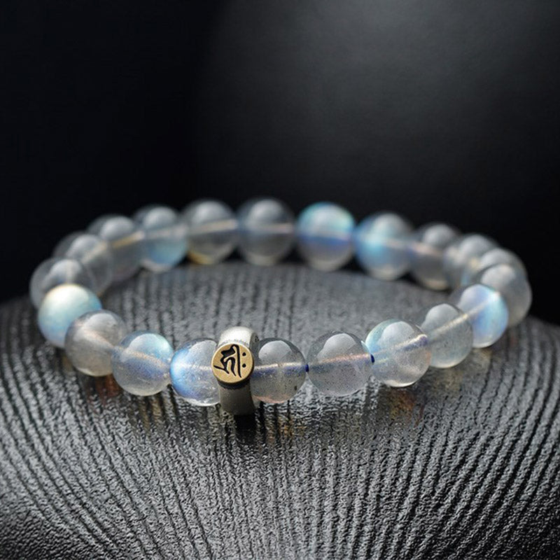 Moonstone Bracelet 8mm | 12 Chinese Zodiac Calm Love