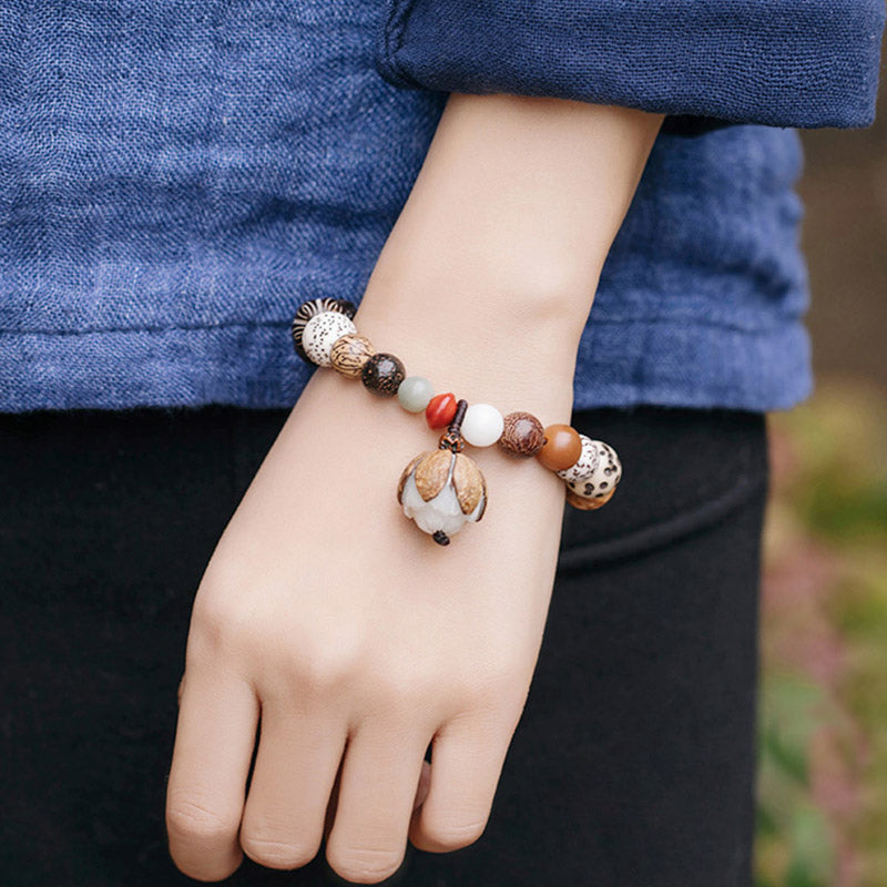 Bodhi Seed Lotus Wisdom Peace Armband für spirituelles Wachstum