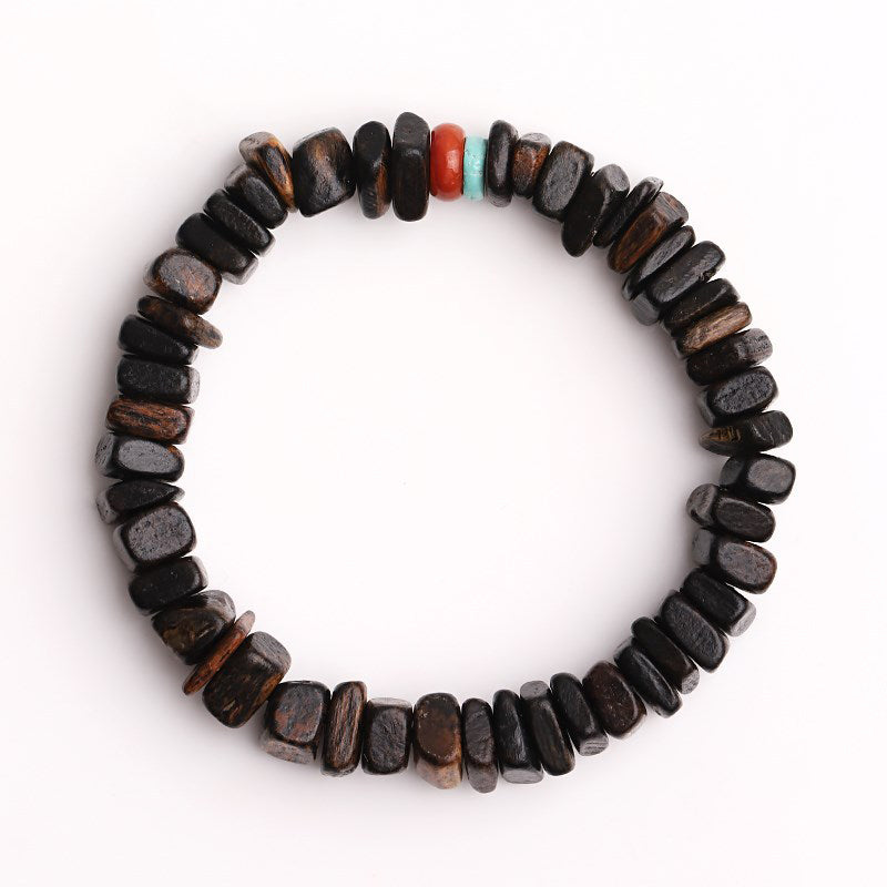 Adlerholz-Rotachat-Balance-Armband für Meditation und Frieden